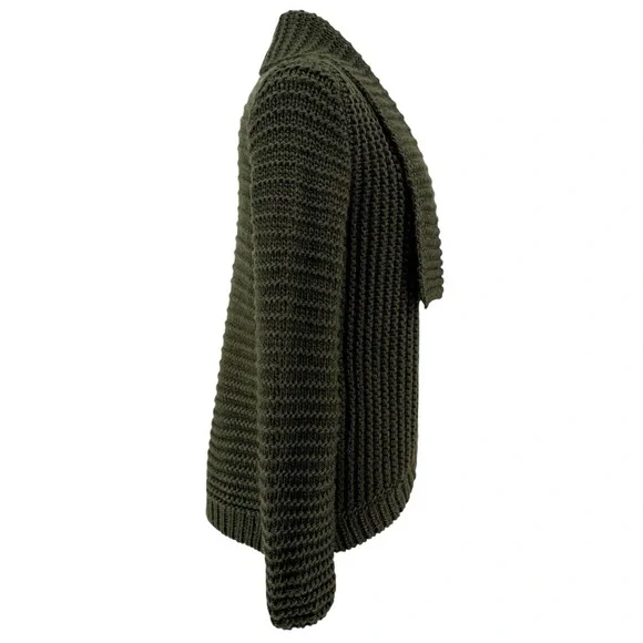LOU & GREY Olive Green Knit Cardigan M - Picture 4 of 7